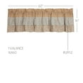 thumbnail image 4 of VHC Brands Kaila Country Cottage Ruffled Gold Ticking Stripe Curtain Valance 16x60, 4 of 5