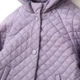 thumbnail image 4 of Wdgfv Girls' Jacket Girls Winter Coat Quilted Hooded Jacket Lightweight Warm Outerwear Soft Windproof Jacket For Toddler Youth Children 5-14 Purple 9-10 Years, 4 of 9