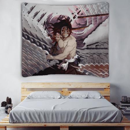 

Demon Slayer Hanging Background Exquisite Reusable Animation Paint Background Hanging Cloth for Gift to Daughter Son for Work Picnic or Trave 4 Size