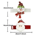 thumbnail image 3 of Christmas Curtain Buckle,Snowman Santa Curtain Tiebacks Holdback Fastener Cartoon Doll Holder for Home Party Window Decorations Xmas Bottle Topper Ornaments Supplies(Santa Claus), 3 of 7