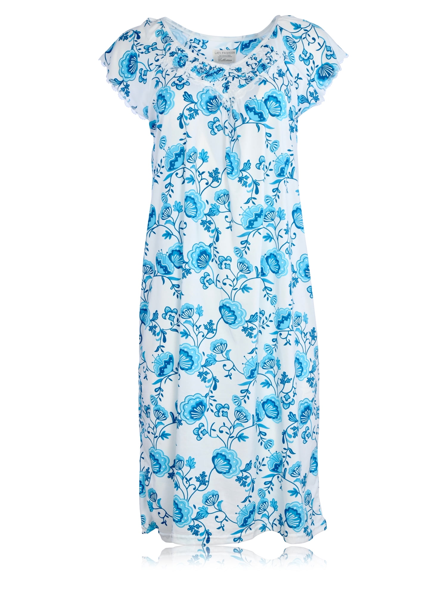 JEFFRICO Womens Nightgowns Sleepwear Soft Pajama Dress Nightshirts