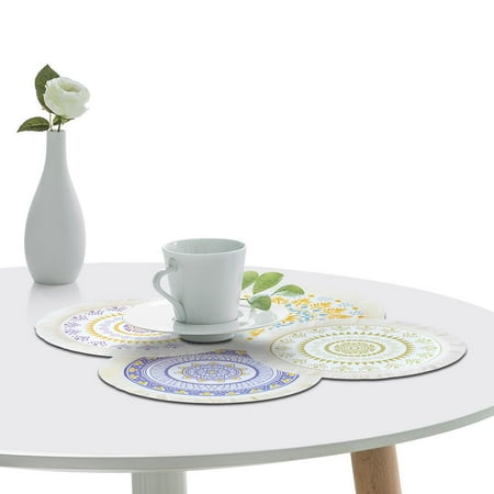 

Julam Macrame Placemats 4 Pcs Rustic Dining Placemats Anti Skid Mat Cup Pad for Dining Wedding Kitchen Decoration delightful