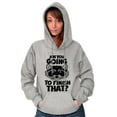 thumbnail image 3 of Cute Raccoon You Going to Finish That Unisex Plus Fleece Graphic Hoodie Brisco Brands 4X, 3 of 5