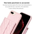 thumbnail image 4 of ELEHOLD Crossbody Wallet Case for iPhone 8 Plus / iPhone 7 Plus, Soft PU Leather Card Holder Magnetic Flip Folio Purse Case 5.5 Inch,Pink, 4 of 6