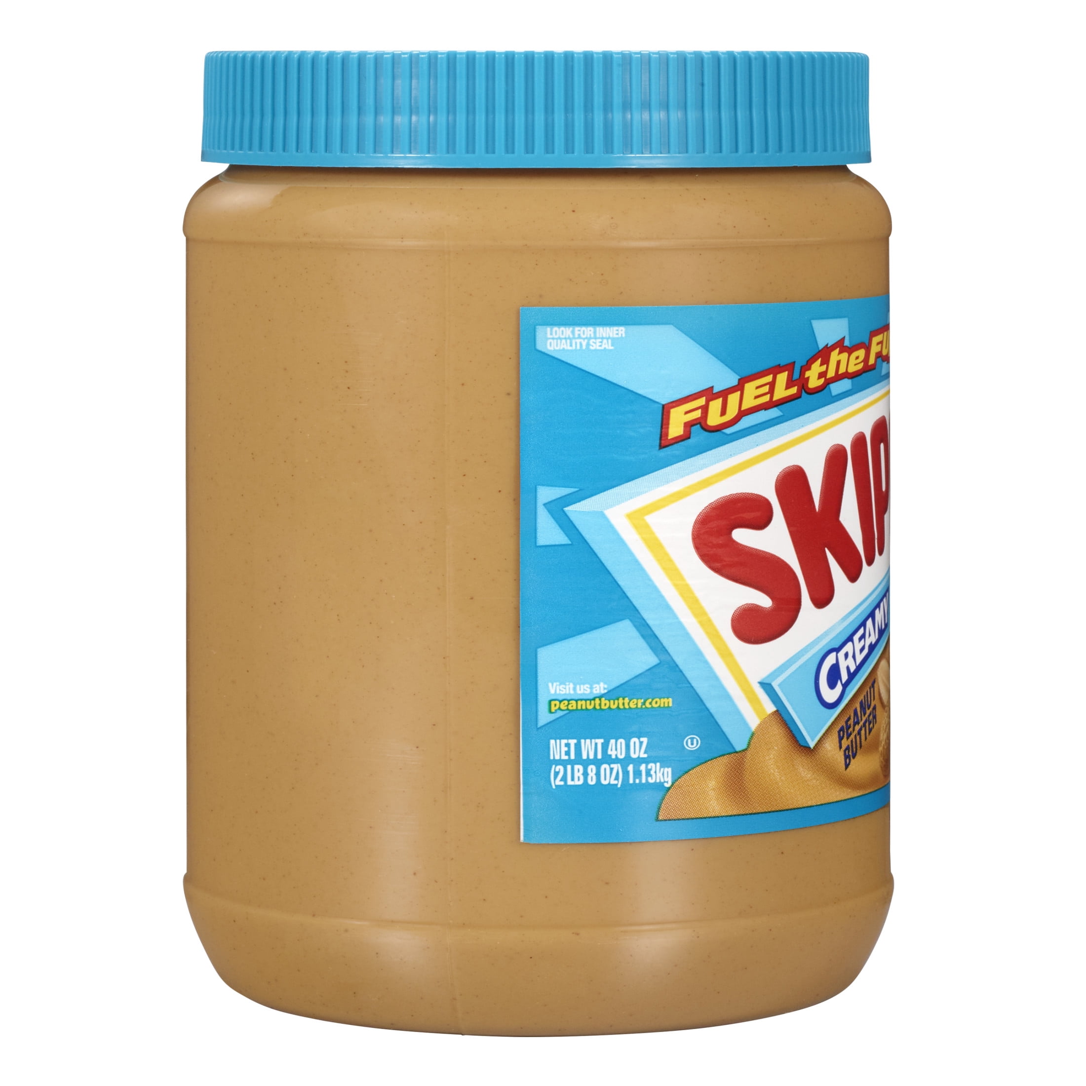 SKIPPY Peanut Butter, Creamy, 7 g protein (7% daily value) per serving, Shelf-Stable, 40 oz Plastic Jar