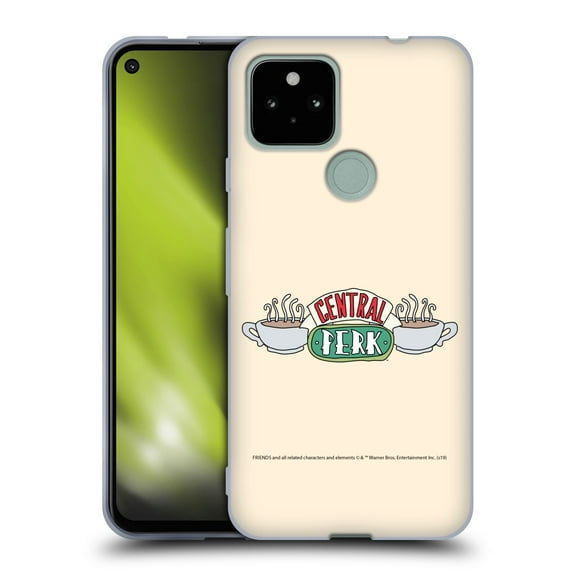 Head Case Designs Officially Licensed Friends TV Show Iconic Central Perk Soft Gel Case Compatible with Google Pixel 4a 5G