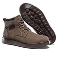 thumbnail image 6 of Flyland Men Chukka Boots Hand-Stitching Casual Leather Sneakers Shoes Lace Up Men's Ankle Boot, 6 of 7