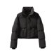 thumbnail image 2 of Parkas de manga larga para mujer, chaqueta de invierno con cuello alto y plumón grueso, chaqueta de algodón para mujer, 2 of 6