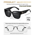 thumbnail image 4 of Gafas de Sol Polarizadas UV400 KANASTAL para Usar Sobre Anteojos - Negro, 4 of 6
