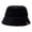 Black, variant on Dengjunhu Women's Faux Flannel Cow Bucket Hats Ladie's Unique Fisherman Cap
