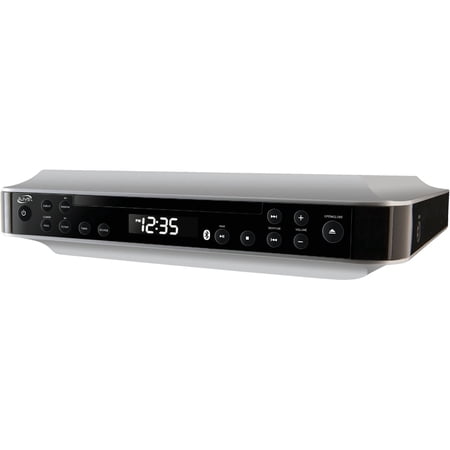 iLive Bluetooth Under Cabinet Radio CD MP3 Player IKBC384SMP3U - FM, USB, AUX, Timer, Remote — Home & Garage Storage, Stackable Design
