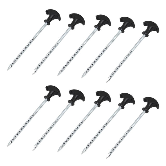 5/10 Pcs Piquets de Tente Type T pour Pêche Camping Tente 10 Pcs