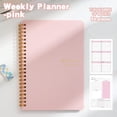 thumbnail image 2 of Twfbrm Weekly Planner Coil Notebook, A5 Size Flexible Cover Undated Schedule Book with To-do List, Thick Paper Weekly & Daily Planner Waterproof Twin-Wire Binding Notebook School Office Supplies, 2 of 9
