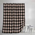 thumbnail image 3 of Shower Curtains for Bathroom, Black Plaid Waterproof Fabric Shower Curtain, Vintage Country Gray Buffalo Check Gingham Decorative Bathroom Curtain for Bathtub, 72"x84", No Hooks Included, 3 of 9