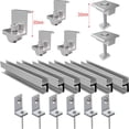 thumbnail image 1 of LEFU Kit de Rail de Montage pour Panneau Solaire Profil en Aluminium Module PV Système de Rack pour Toits Plats et Métalliques - Pinces d'Extrémité, Pinces Centrales, Angles en L Inclus, 1 of 10