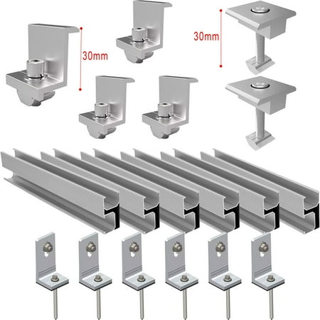 

Solar Panel Pv Profile Alu Mounting Rail Flat Roof Metal Roof Solar Rail