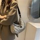 thumbnail image 3 of Bolso Hombro Otoño Invierno Bandolera Bolsos Acolchados Bolsos Grandes De Mujer Plata, 3 of 9