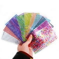 thumbnail image 2 of 12 Sheets Rhinestone Sticker Adhesive Jewelry Sticker Gem Sticker for Nail Art, 2 of 8
