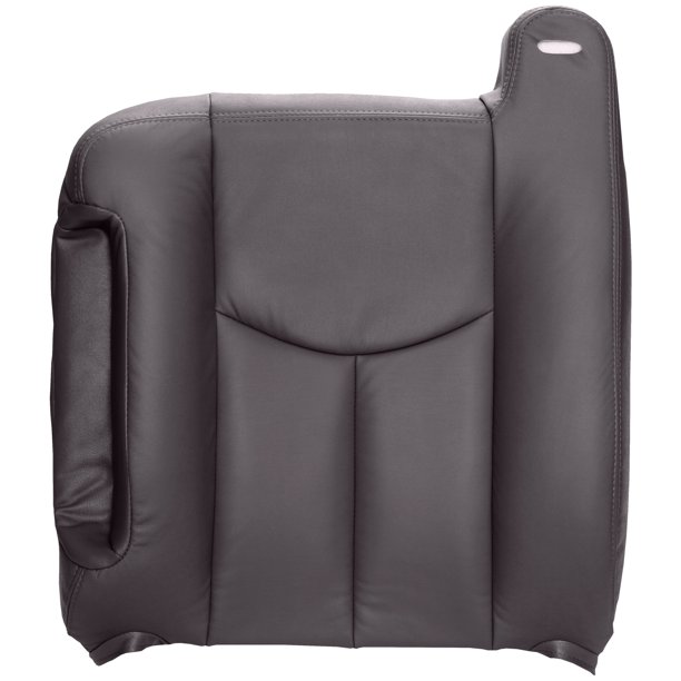 The Seat Shop Silverado Driver Top OEM Fit Leather Seat Cover, Dark Gray