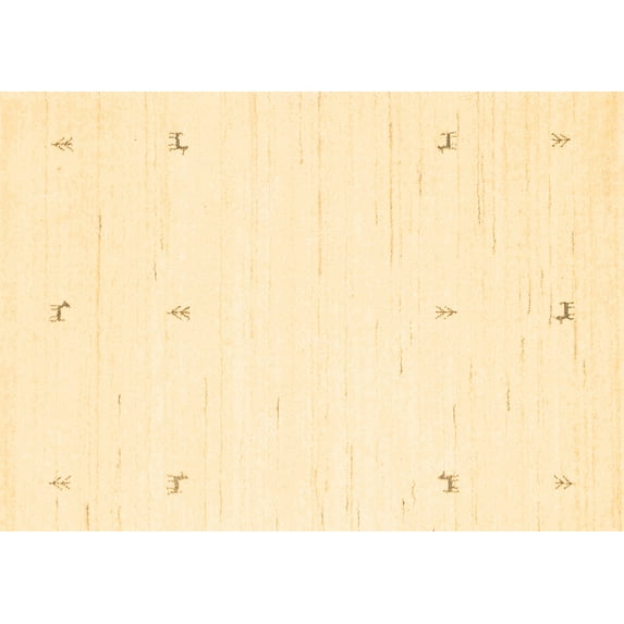 Ahgly Company Indoor Rectangle Solid Brown Modern Area Rugs, 6' x 9'