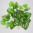 thumbnail image 4 of POINTERTECK 1Pc Clear Texture Fake Leaves No Withering Plastic 5 Heads Delicately Cut Simulation Leaf Desk Decor, 4 of 10