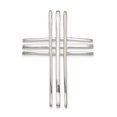 thumbnail image 1 of Sterling Silver Polished Cross Chain Slide, 1 of 4