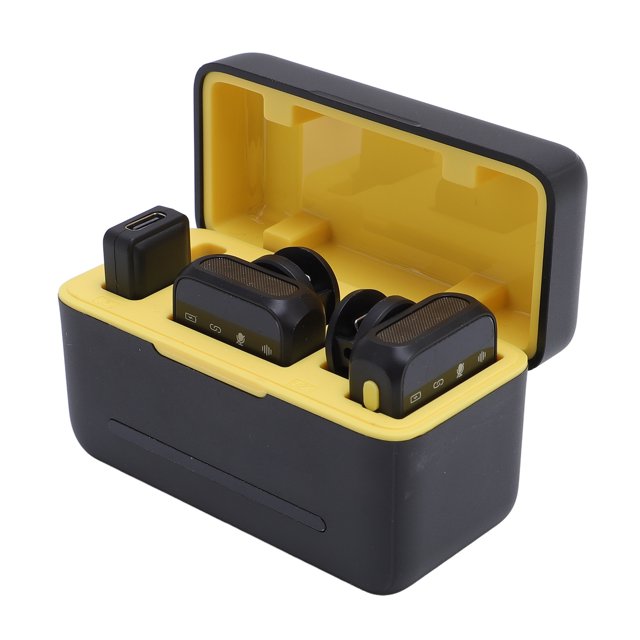 Microphone Lavalier Sans Fil, Micro Lavalier Sans Fil Support Écouteurs Plug and Play Protection de Température pour Enregistrement Vidéo