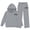 Grey, variant on sususu Girls Letter Hoodie And Pants Set Casual For Everyday Wear