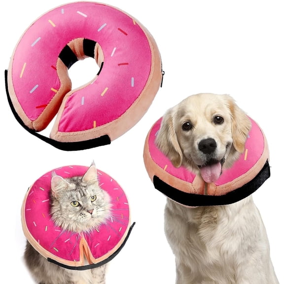Dog Cone Collar, Inflatable Dog Collar to Prevent Pets from Touching Stitching, Medium