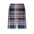 thumbnail image 4 of Sentmoon Basketball Shorts Quick Dry Elastic Waist Running Shorts Straight Drawstring Plaid Print 2025 Summer Workout Shorts Side Pockets Athleisure for Running Workout Purple XXXL, 4 of 6