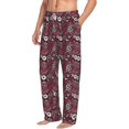 thumbnail image 2 of Daiia Daisies Flowers Men's Sleep Pant with Pockets and Drawstring,Pajama Pants-Medium, 2 of 9