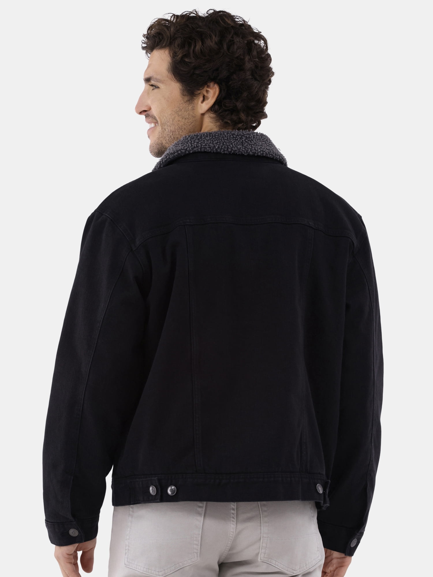 George Men's & Big Men's Fleece Lined Trucker Jacket, Sizes S-3XL
