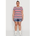 thumbnail image 3 of Womens Plus Size Striped Tee, 3 of 5
