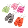 thumbnail image 4 of Mini Porte-Clés pour Pantoufles, 5 Paires Porte-Clés Compact à la Mode en Silicone pour Sacs, 4 of 7