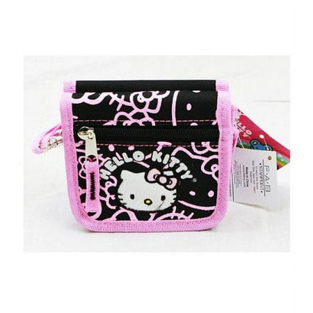 String Wallet - Hello Kitty - Black Kitty Face New Gift Toys Licensed 81428