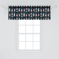 thumbnail image 2 of Ambesonne Space Window Valance, Varieties of Space Rockets, 54" X 18", Multicolor, 2 of 3