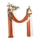 thumbnail image 5 of Kit de flores artificiales para arco de boda con cortina de arco, corona de rosas para arco de boda Naranja, 5 of 9