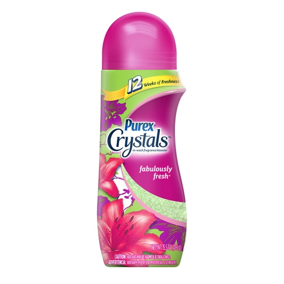 Purex Crystals In-Wash Fragrance and Scent Booster, Fabulously Fresh, 15.5 Ounce
