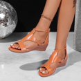 thumbnail image 6 of Ticikt Fashion Platform Sandals Strappy Open Toe Summer Casual Walking Shoes, 6 of 9