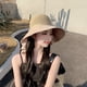 thumbnail image 5 of Qarigey Gorra de sol elegante para mujer con protección UV Sombrero de verano moderno y duradero para protección solar de mujer Sombreros Amarillo, 5 of 6