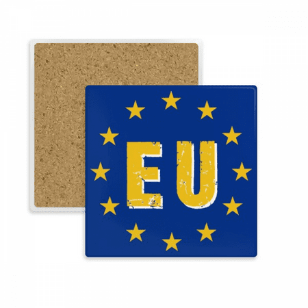 

EU Abbreviat Union Country Coaster Cup Mat Mug Subplate Holder Insulation Stone