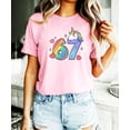 thumbnail image 6 of I Was 6 Now I'm 7 Unicorn Birthday Shirt for Girls Rainbow Magical 7th Birthday Tee for Kids Adults Pink Shirt Adult Medium, 6 of 7