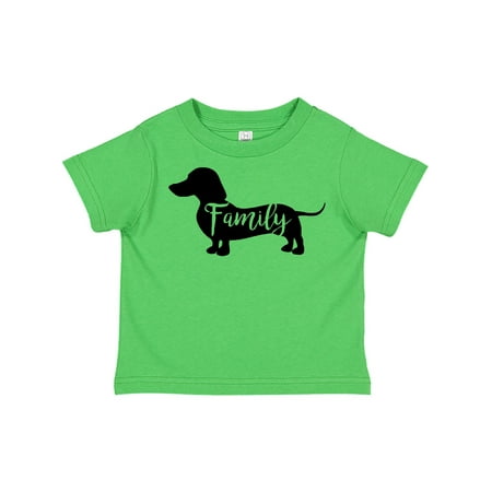 

Inktastic Family Dog- short haired Dachshund Gift Toddler Boy or Toddler Girl T-Shirt