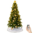 thumbnail image 3 of Zimtown 7.5Ft Christmas Tree Artificial Tree with Bows,Ball Ornaments,400 Lights,8 Modes 1000 Branches, 3 of 9