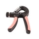 thumbnail image 4 of 2 piezas de ejercitador de músculos de mano, agarre ajustable, entrenador de fuerza de muñeca contable, portátil, forma de R, resorte de acero, negro y rojo, 4 of 12