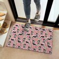 thumbnail image 2 of Pink Border Collie Dog and Flower Floral Door Rugs,Washable Non Slip Door Mats Indoor,Decorative Door Mats,Entry Mat Indoor for Entrance,Bedroom,Kitchen,Bathroom,16"x24", 2 of 6