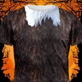 thumbnail image 5 of Halloween Men's Bald Eagle Costume All Over Short Sleeve Graphic Tee, 5 of 7