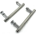 thumbnail image 3 of 2 Pcs 145mm (14.5cm) Poignée de Porte de Douche en Chrome Abs, Trou à Trou, 3 of 3