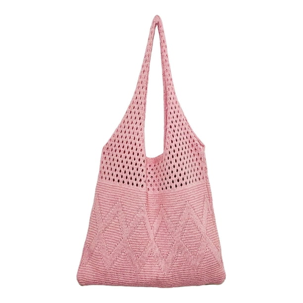 Bolsos Totas Fibra Poliéster Mujeres Color Sólido para Viajes Compras Informales
