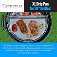 thumbnail image 5 of SnS Grills Slow 'N Sear® Drip 'N Griddle Pan 26" XL — Stainless 3-in-1 Drip Pan, Griddle & Roasting Surface for Weber 26-Inch Kettle Grills, 5 of 6